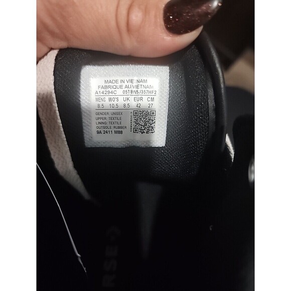 Converse CTAS High Street Mid Top Mens 8.5 Sneakers Papyrus/Black A14294C NEW - Picture 7 of 7